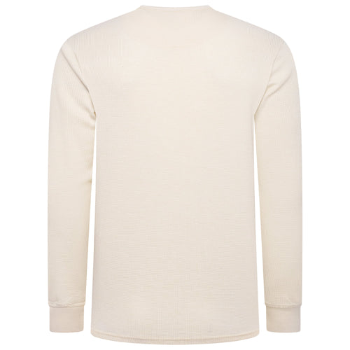 One Brand Crew Neck Waffle Knit T-Shirt