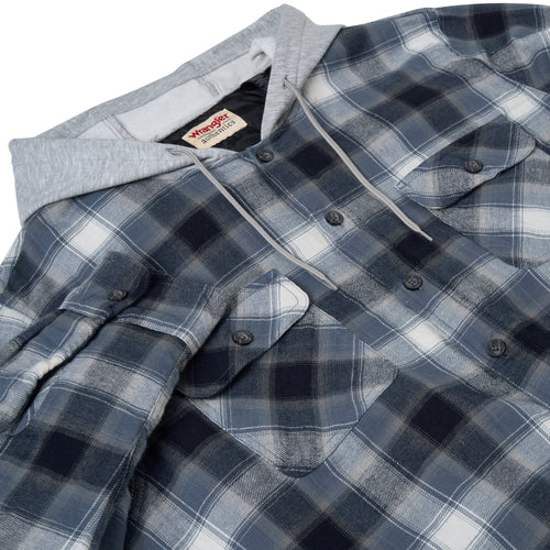 Wrangler Padded Hooded Shirt Jacket
