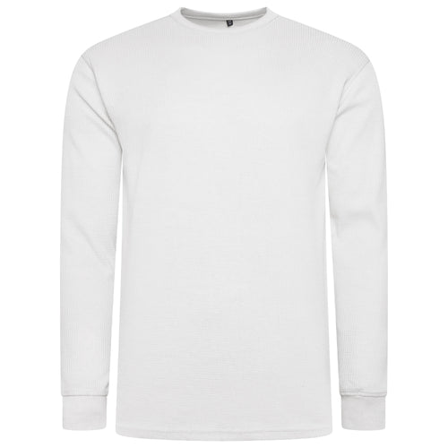 One Brand Crew Neck Waffle Knit T-Shirt