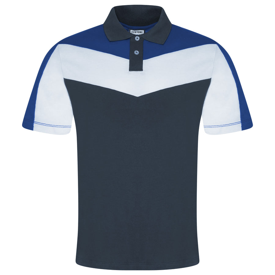 Evryone Contrast Stripe Polo Shirt
