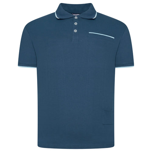 Evryone Contrast Tipped Polo Shirt