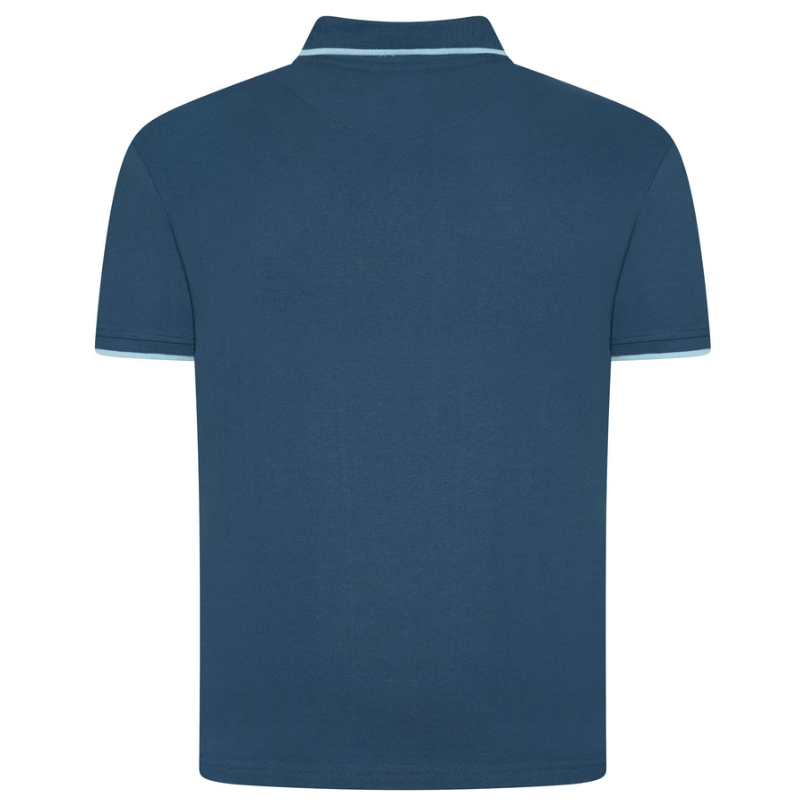 Evryone Contrast Tipped Polo Shirt