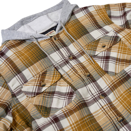 Wrangler Padded Hooded Shirt Jacket