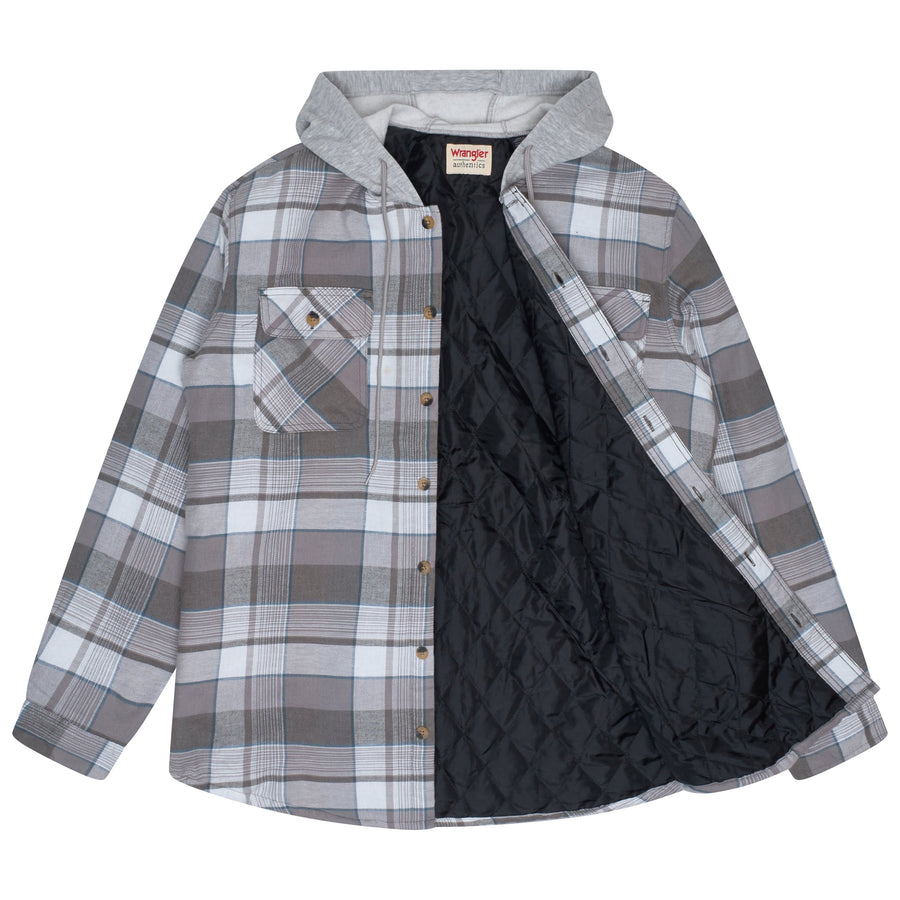 Wrangler Padded Hooded Shirt Jacket