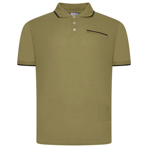 Evryone Contrast Tipped Polo Shirt