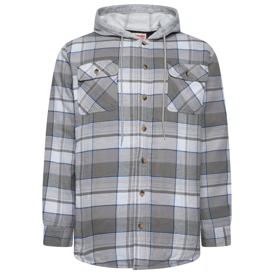 Wrangler Padded Hooded Shirt Jacket