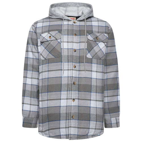 Wrangler Padded Hooded Shirt Jacket