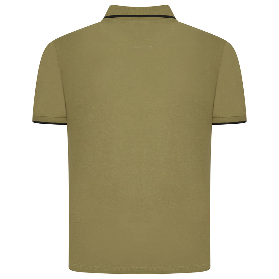 Evryone Contrast Tipped Polo Shirt