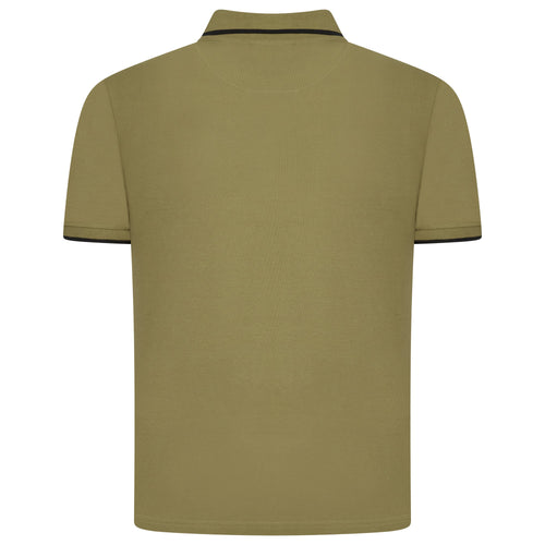 Evryone Contrast Tipped Polo Shirt