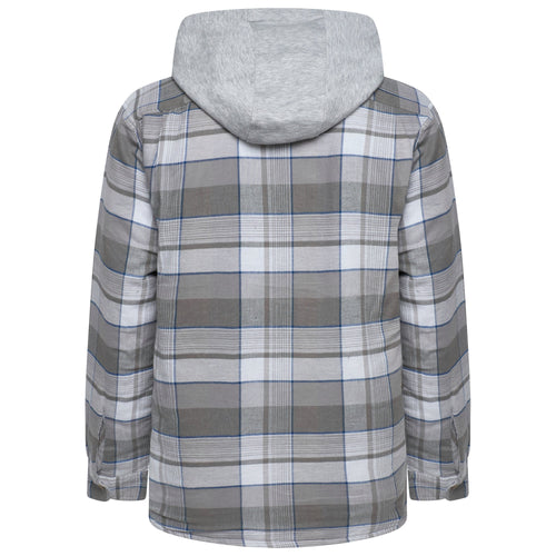 Wrangler Padded Hooded Shirt Jacket