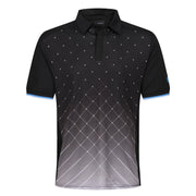 Island Green Geometric Print Golf Sport Polo Shirt