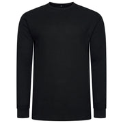 One Brand Crew Neck Waffle Knit T-Shirt