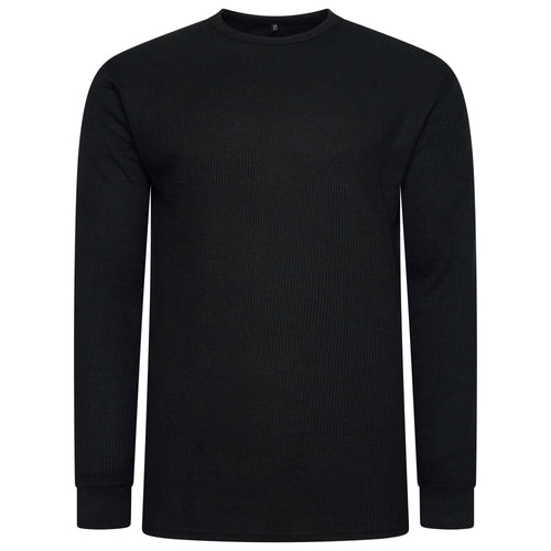 One Brand Crew Neck Waffle Knit T-Shirt
