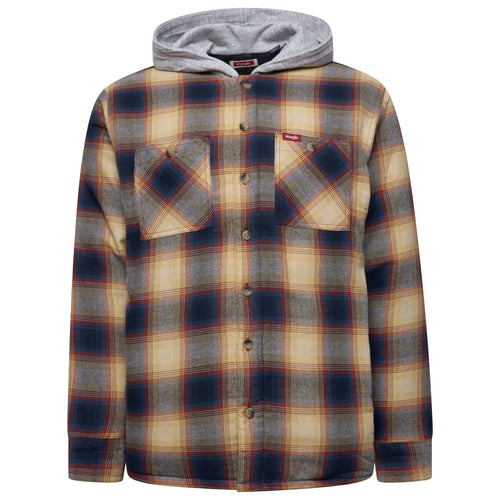 Wrangler Hooded Padded Shirt Jacket