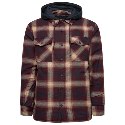 Wrangler Hooded Padded Overshirt Jacket