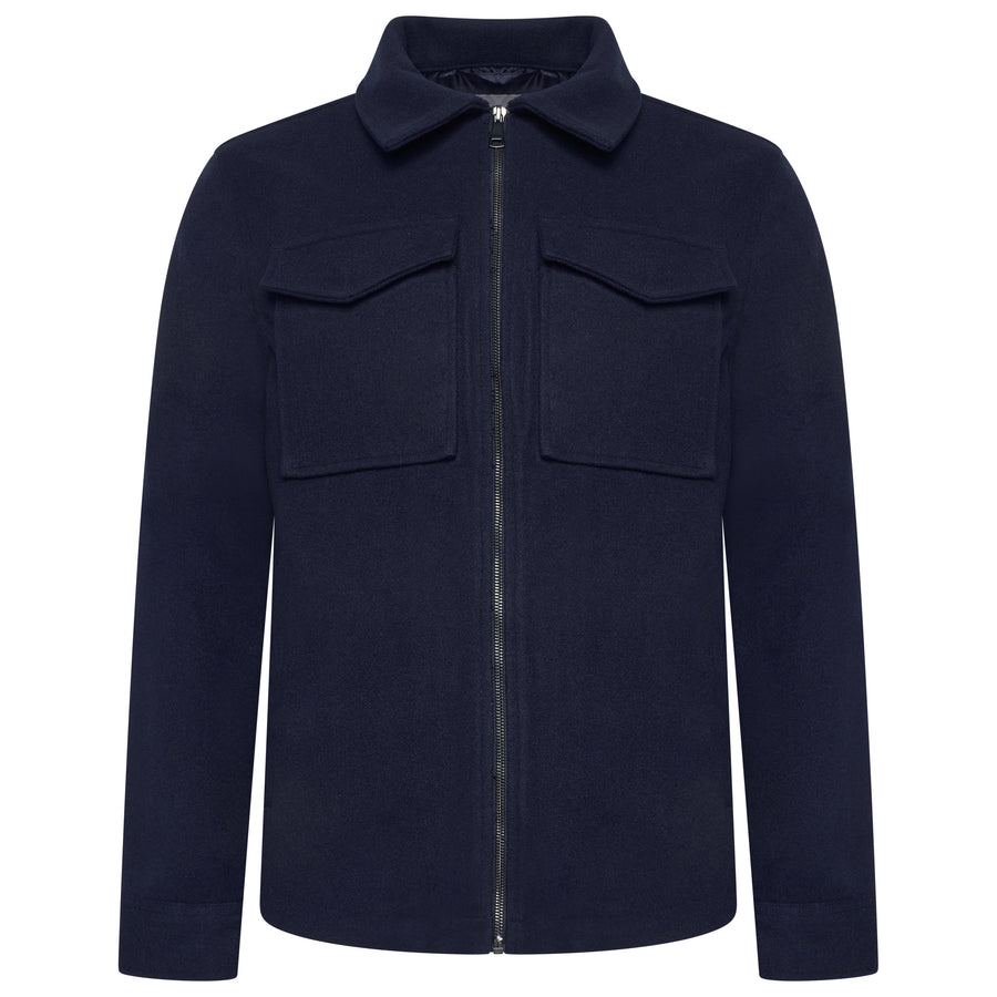 Brushed Winter Jacket with Pockets