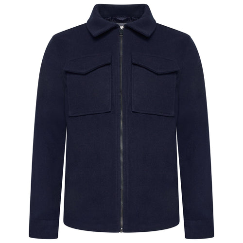 Brushed Winter Jacket with Pockets