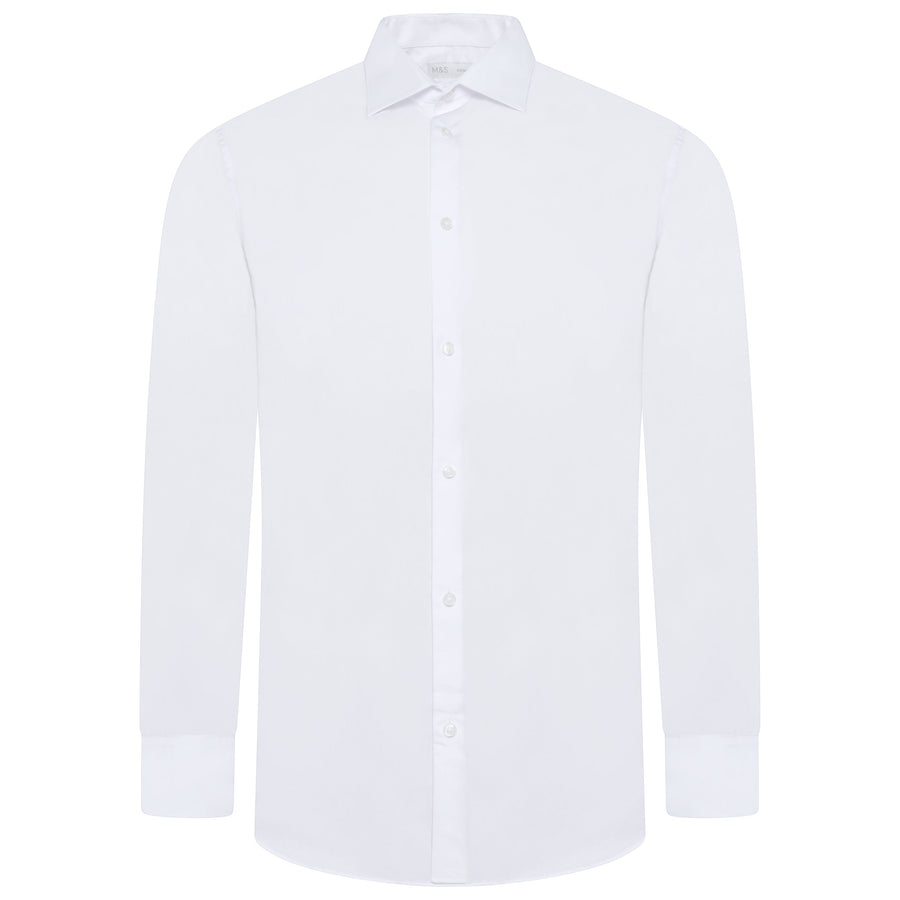 M&S Regular Fit Easy Iron Pure Cotton Shirt