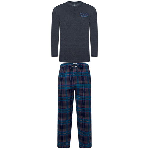 Lucky Brand Henley & Flannel Pant Pyjama Set