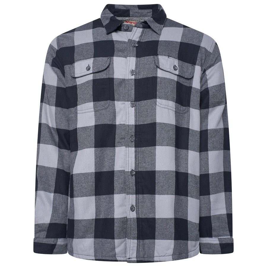 Wrangler Sherpa Lined Plaid Overshirt