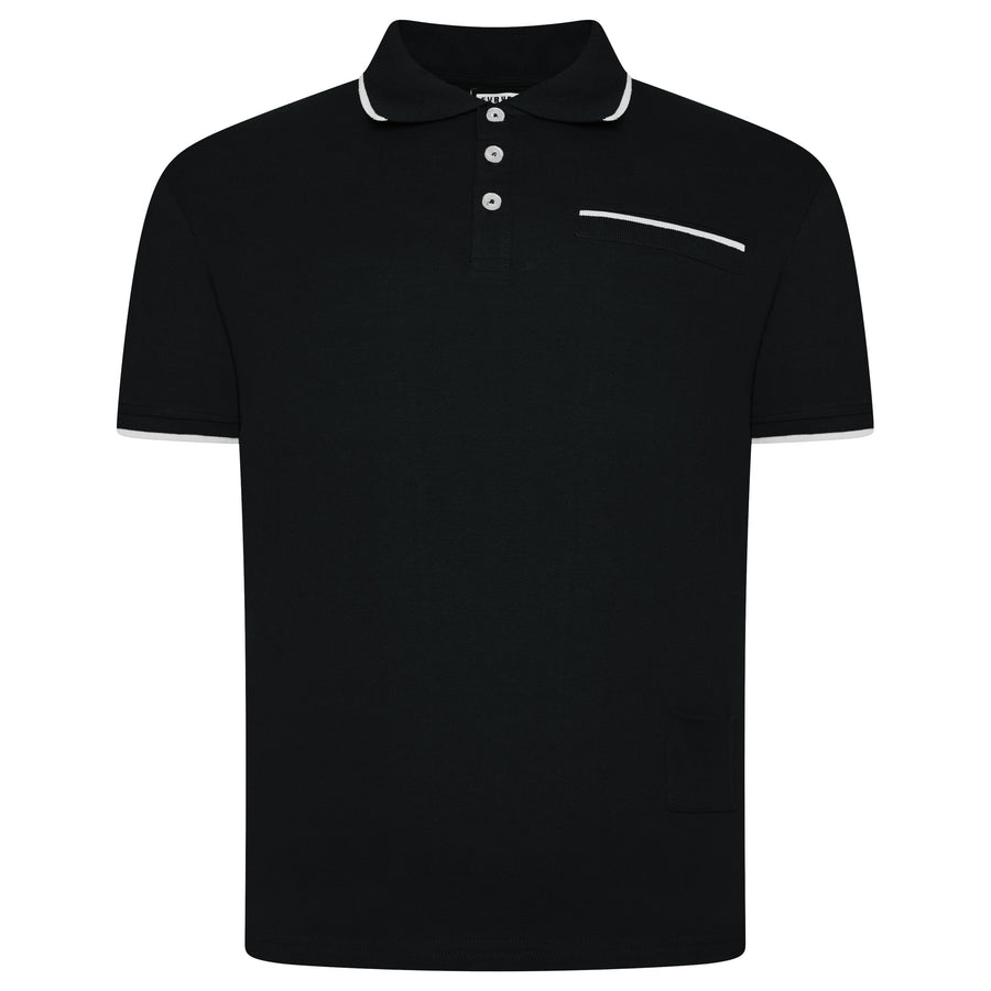 Evryone Contrast Tipped Polo Shirt