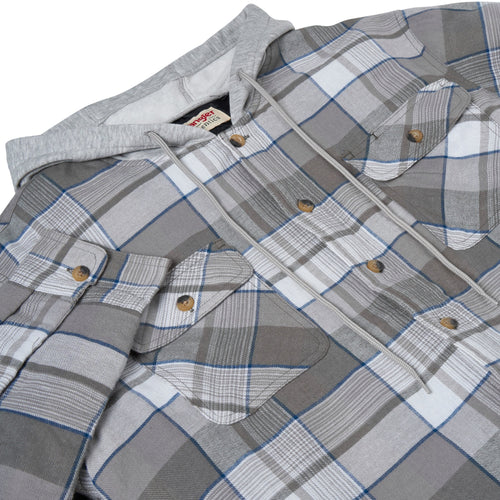 Wrangler Padded Hooded Shirt Jacket