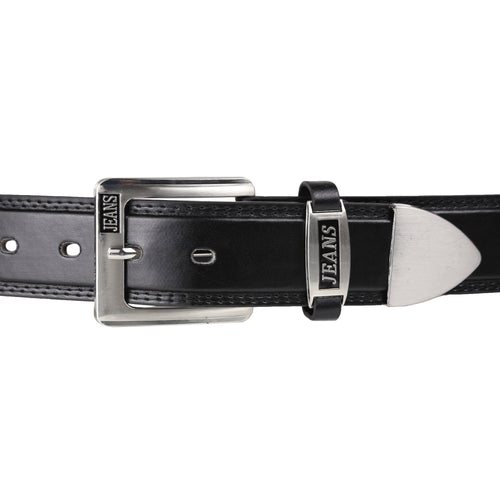 Forest 1.5" Wide Jeans Design Bonded Leather Belt