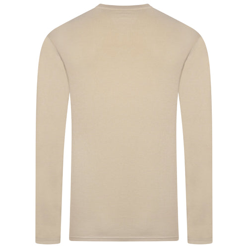 Henley Waffle Knit Long Sleeve Top