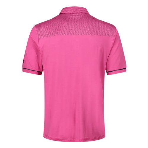Island Green Dash Print Golf Sport Polo Shirt