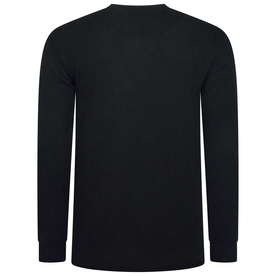 One Brand Crew Neck Waffle Knit T-Shirt