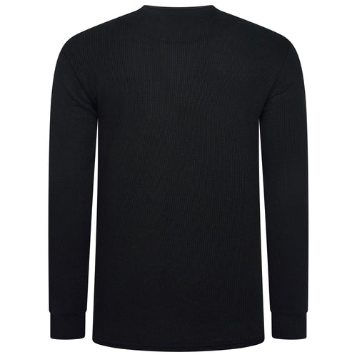 One Brand Crew Neck Waffle Knit T-Shirt