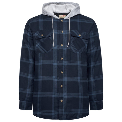Wrangler Padded Hooded Shirt Jacket