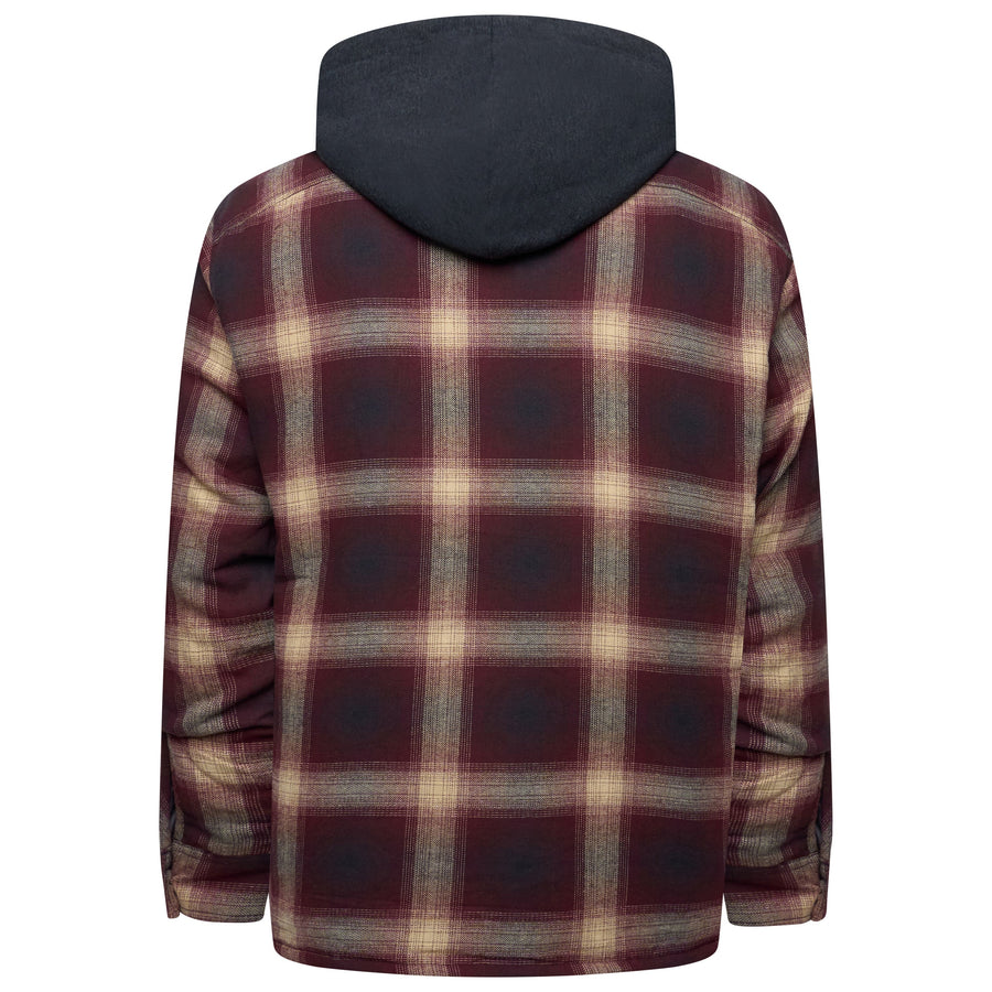 Wrangler Hooded Padded Overshirt Jacket