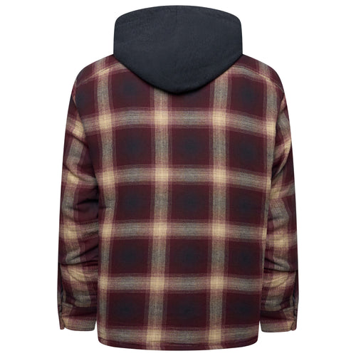 Wrangler Hooded Padded Overshirt Jacket