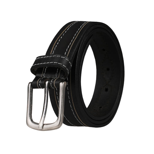 Outback 1.25" Wide Contrast Stitch Full Grain Leather Belt