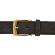 Forest 1.25" Wide Bonded Nubuck Leather Belt