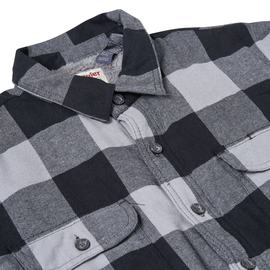 Wrangler Sherpa Lined Plaid Overshirt