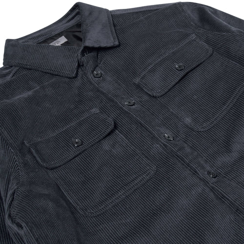 Corduroy Padded Jacket With Pockets