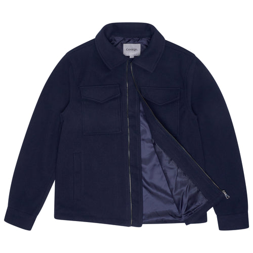 Brushed Winter Jacket with Pockets