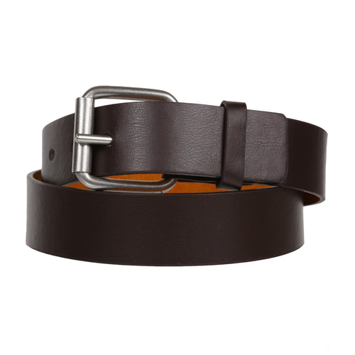 Forest 1.5" Wide Thick Buckle Bonded Leather Belt