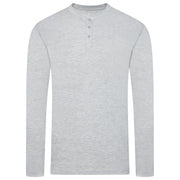 Henley Waffle Knit Long Sleeve Top