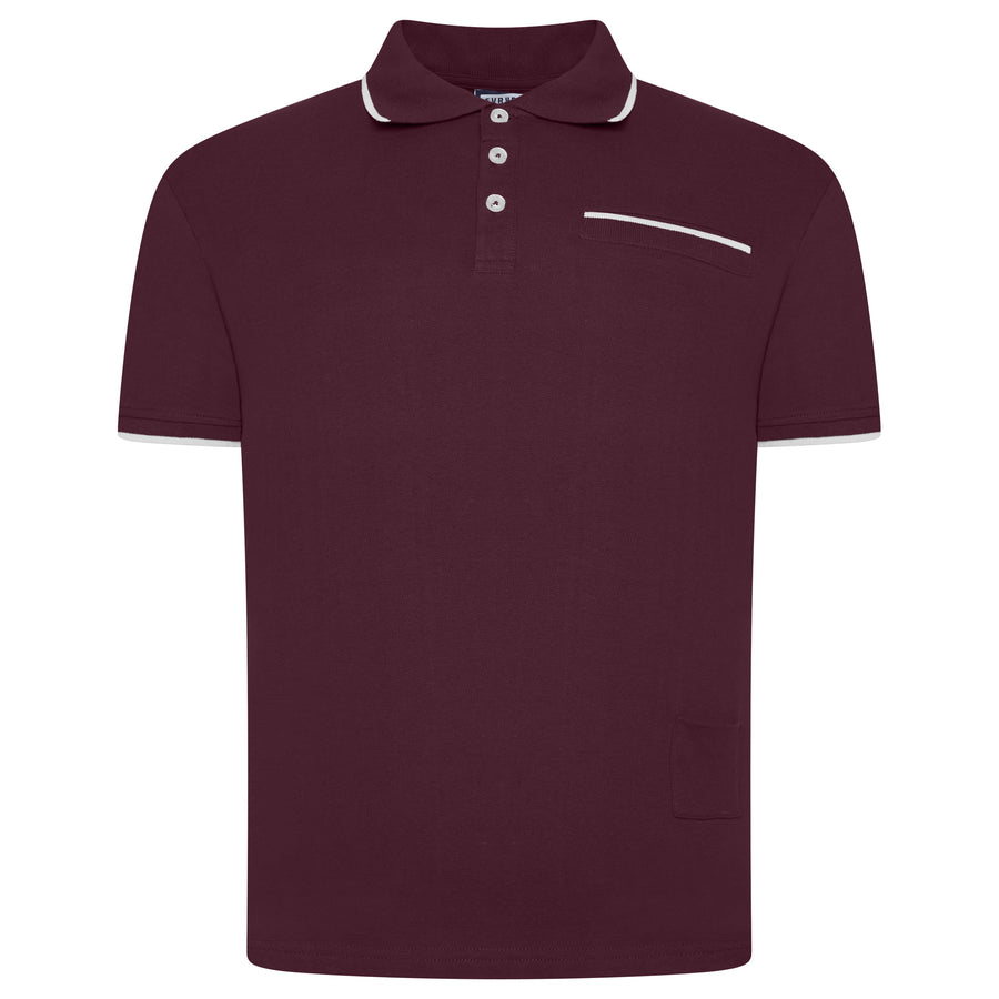 Evryone Contrast Tipped Polo Shirt