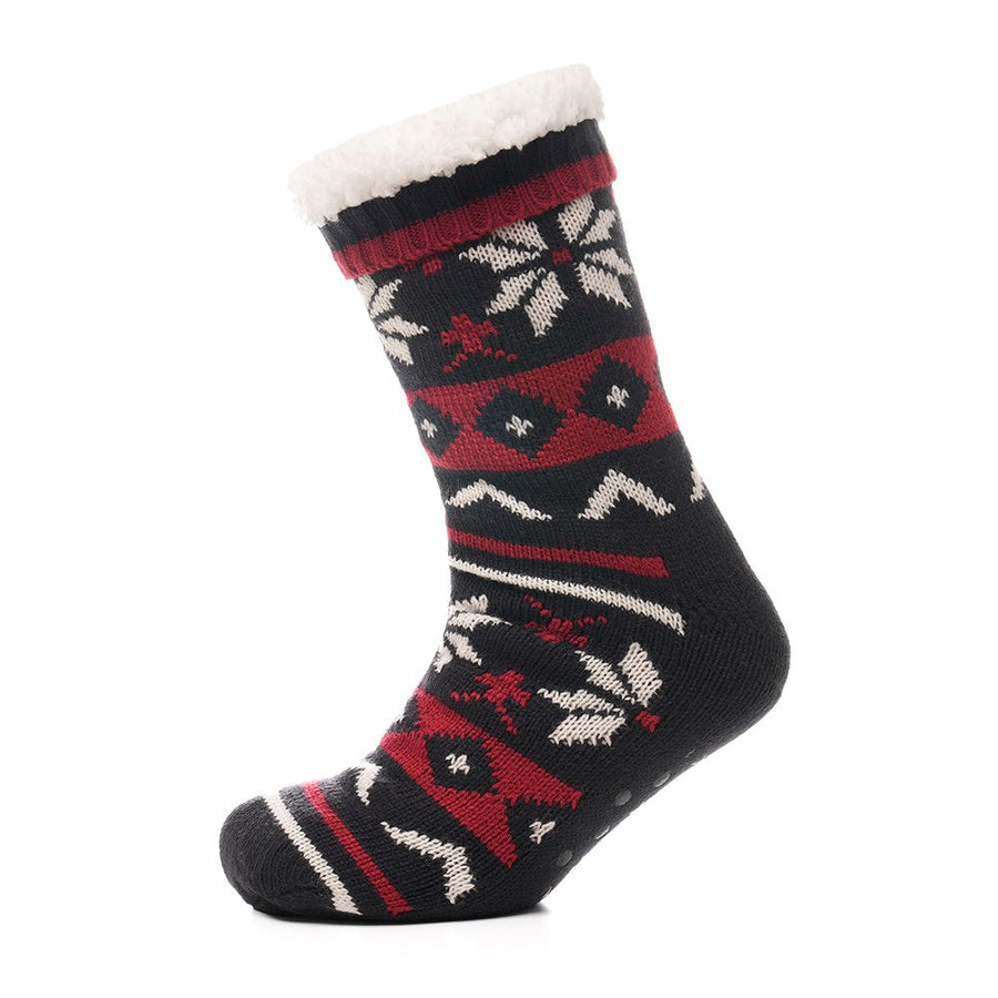 Tom Franks 1 Pair Chunky Knit Sherpa Slipper Socks
