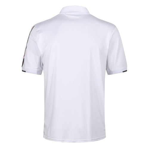 Island Green Racing Stripe Print Golf Sport Polo Shirt