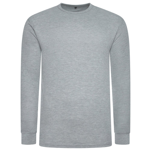 One Brand Crew Neck Waffle Knit T-Shirt