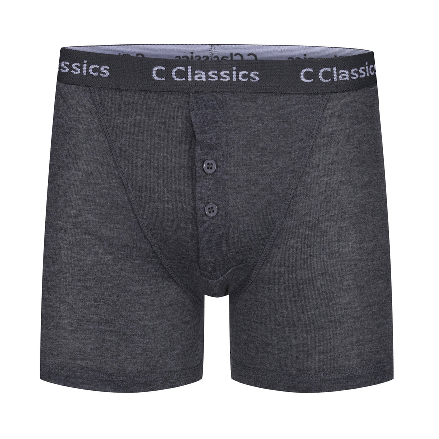 C Classics 3 Pack Button Fly Boxer Shorts