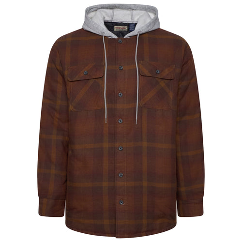 Wrangler Padded Hooded Shirt Jacket