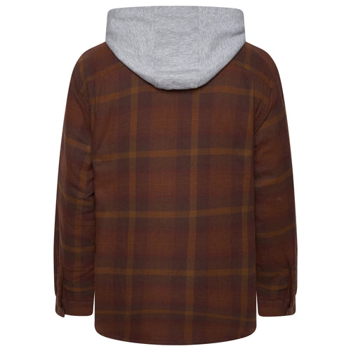 Wrangler Padded Hooded Shirt Jacket