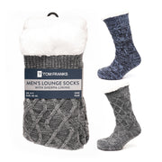 Tom Franks 1 Pair Chunky Knit Sherpa Slipper Socks