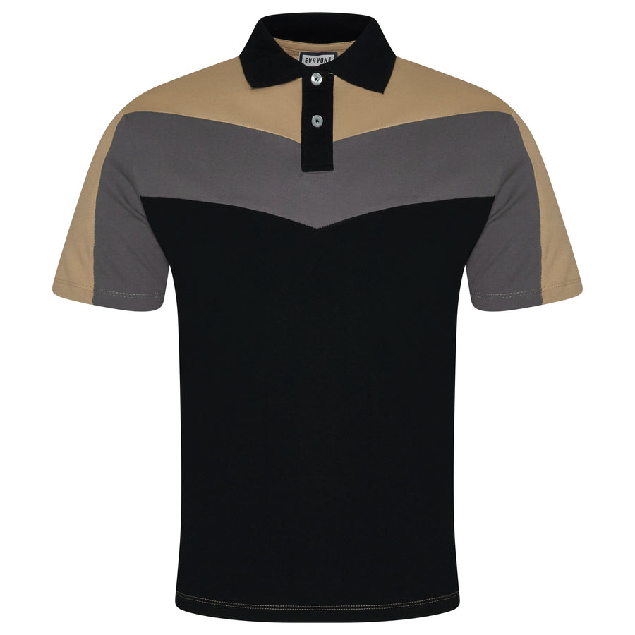 Evryone Contrast Stripe Polo Shirt